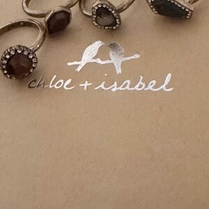 Chloe + Isabel Antique Gold and Brown Stacked Stone Rings REBEL Size 8
B2